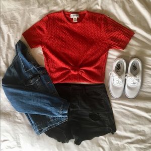 PENDLETON SHORT SLEEVE SWEATER - M